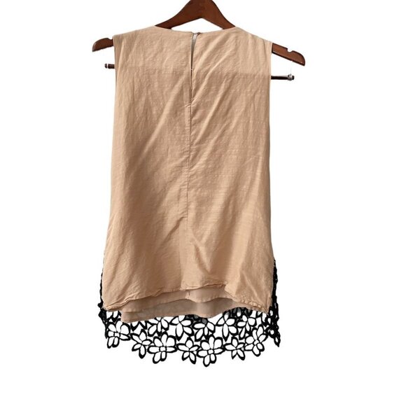 Lela Rose Neiman Marcus Target Guipure Crochet Lace Top Woman's Size Small Silk - Picture 2 of 7
